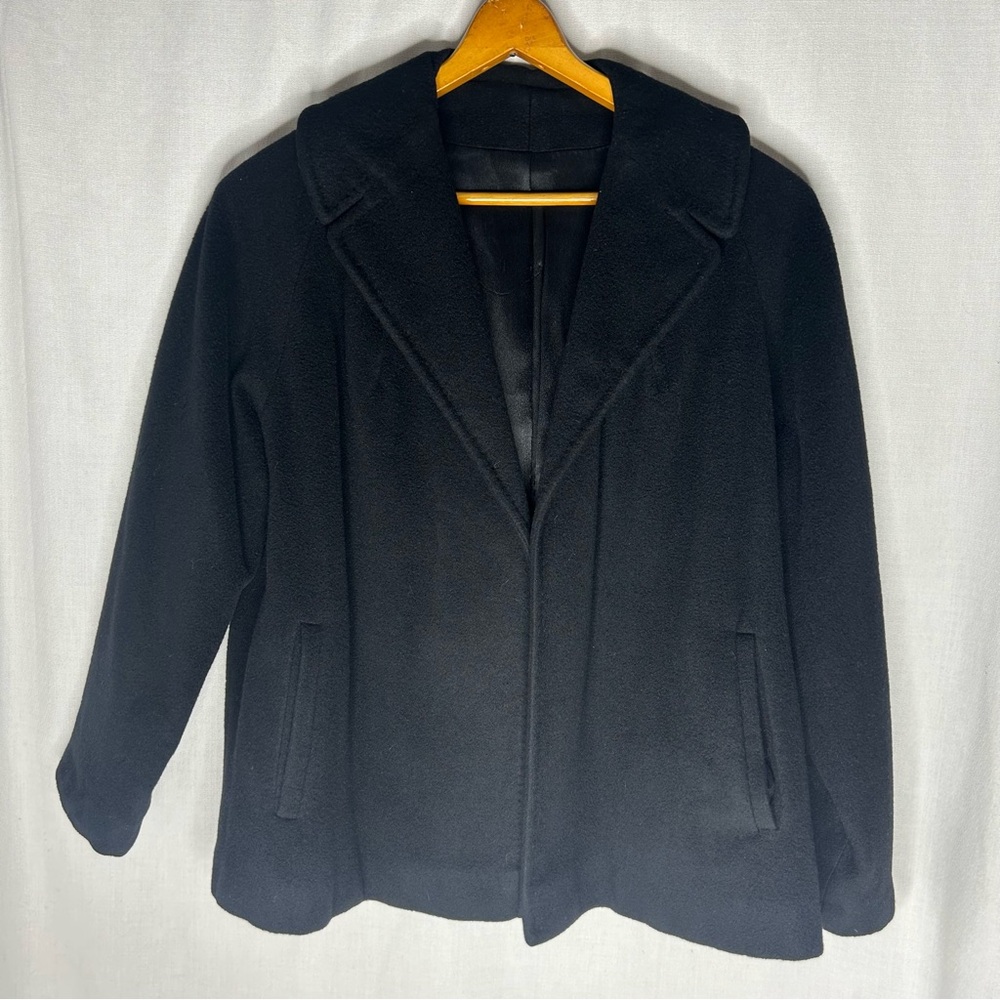 Cashmere vintage UNION LABEL 1955-1963 Classic Black Women's Coat Shrug